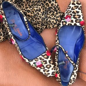 Ernesto Esposito Leopard PonyHair Embroidered Rose